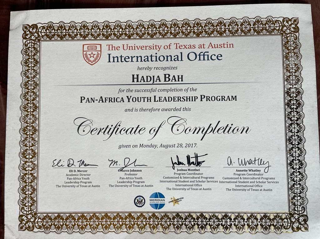 PAN Africa Youth Leadership Program Award